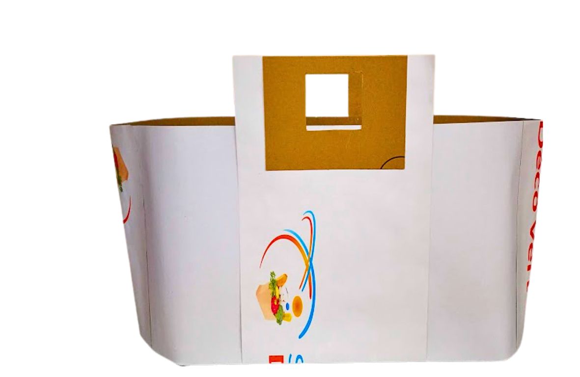 Sac en papier avec design elegant pour les courses